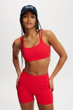 Strappy Sports Crop, RASPBERRY RIB - alternate image 1