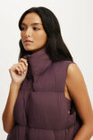 The Mother Puffer Vest, CHOC PLUM - example image 2