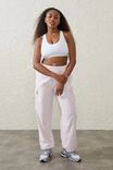 Recycled Strappy Sports Crop, WHITE - alternate image 4
