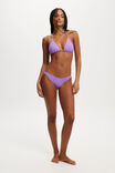 Full Bikini Bottom, PURPLE METALLIC - alternate image 1