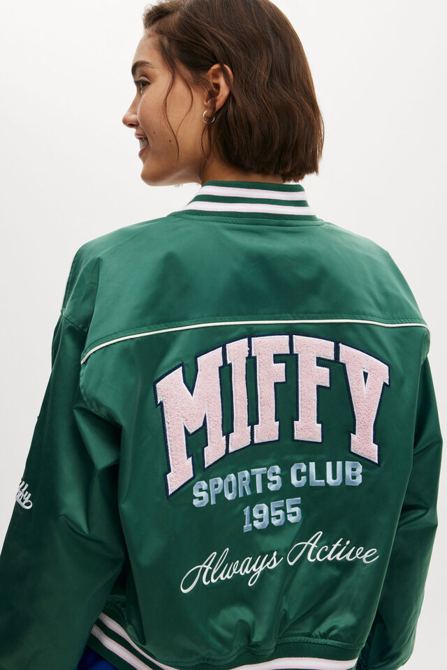 Miffy Varsity Jacket, LCN MIFFY/ SPORTY GREEN