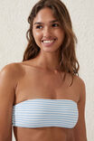 Bandeau Bikini Top, BLUE SKY STRIPE CRINKLE - alternate image 2