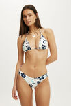 Low Rise  Brazilian Bikini Bottom, HIBISCUS NAVY SHIMMER - example image 4