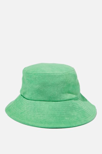 The Terry Bucket Hat, SUMMER GREEN