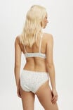 Organic Cotton Lace Bikini Brief, SANNI DITSY MULTI/CREAM - alternate image 3