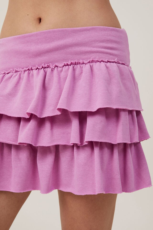 Fleece Rara Skirt, DIGITAL ORCHID