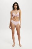 Organic Cotton Lace Cheeky Brief, ROSE DITSY RED POINTELLE - alternate image 1