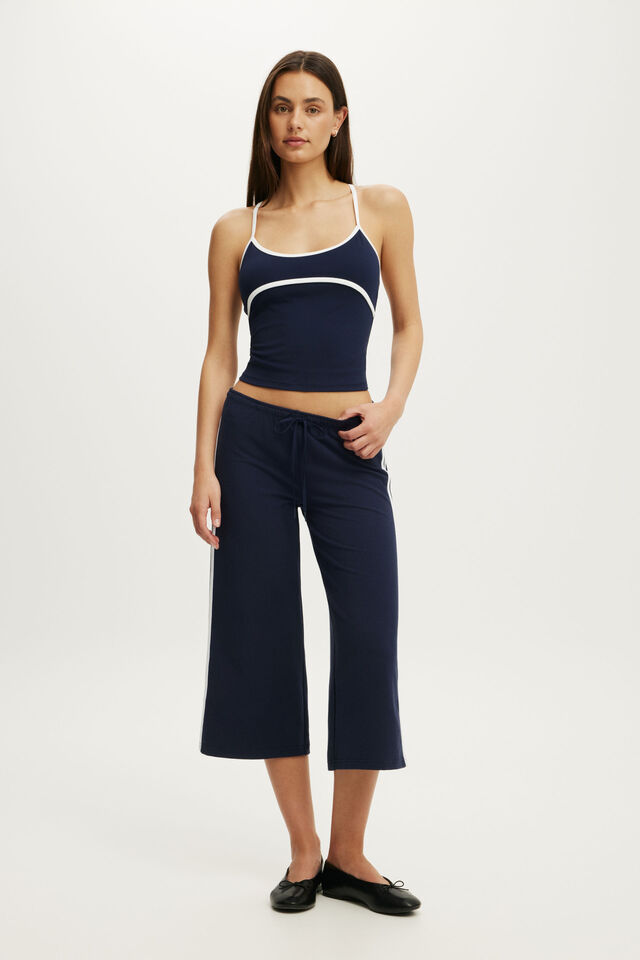 Ultra Soft Noughties Contrast Tank, PREP SPORT NAVY/WHITE