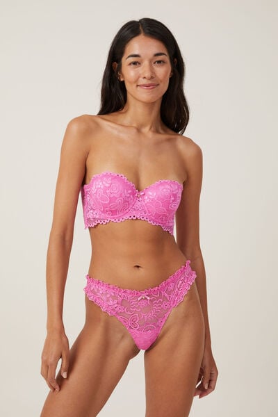 Cotton Pink Strapless Bras & Bra Sets for Women for sale