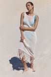 Fringed Beach Maxi Dress, WHITE - alternate image 3