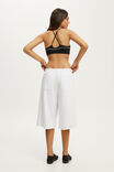 Active Fleece Longline Short, WHITE - example image 3
