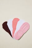 Body 5Pk Invisible Sock, PETAL PINK OMBRE - alternate image 1