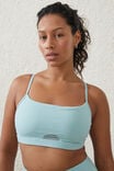 Ultra Luxe Mesh Strappy Crop, SEA GLASS - alternate image 2