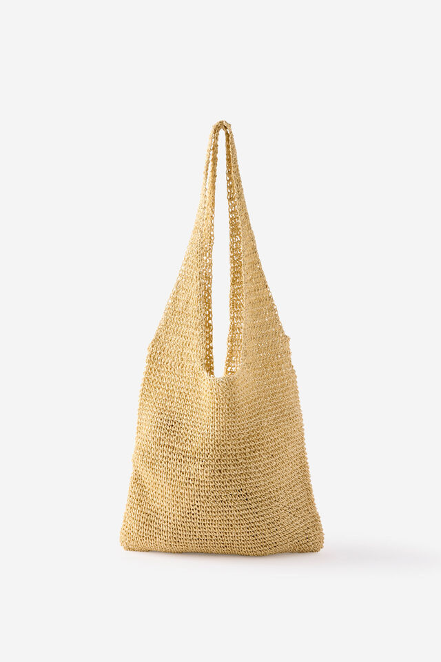 Palma Straw Bag, NATURAL