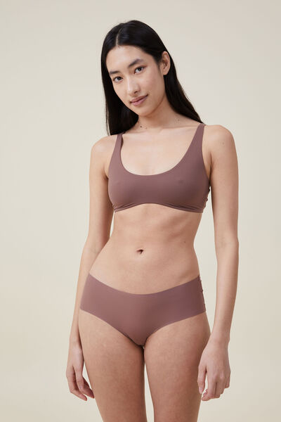 The Smoothing Wave Padded Bralette, HOT COCOA