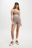 Rib One Shoulder Strappy Crop, DESERT GREY RIB - alternate image 4