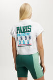 Active Polo V Neck Graphic Tshirt, WHITE/PARIS - alternate image 3