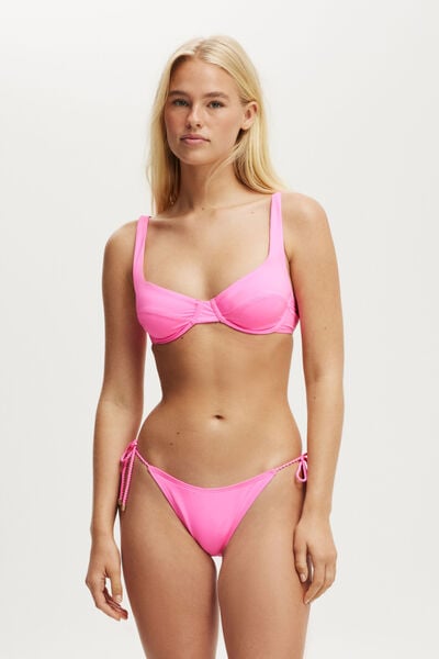 Top De Biquíni - Underwire Balconette Bikini Top, PINK SORBET