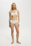 Organic Cotton Lace Cheeky Brief, SANNI DITSY MULTI/CREAM - alternate image 1