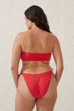 U Front Bandeau Bikini Top, LOBSTER RED - alternate image 3