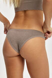 Seamless Low Rise Cheeky Brief, MOCHA MARLE TEXTURE - example image 2