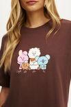 BT21 Active Graphic Tee, LCN BT21/CHESTNUT - example image 2