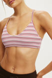 Ultra Smooth T Bar Crop, CHERRY DREAM SPRING STRIPE - example image 2