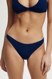 Full Bikini Bottom, DEEP BLUE METALLIC CRINKLE - alternate image 2