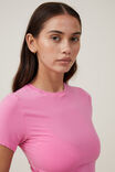 Soft Lounge Fitted T-Shirt, LOVERS BLUSH - alternate image 2