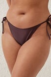 Fixed Tie Side Brazilian Bikini Bottom, WILLOW BROWN SHIMMER - alternate image 2