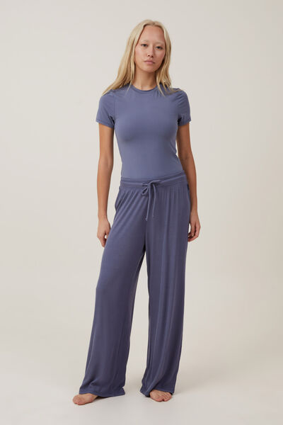 Sleep Recovery Asia Fit Wide Leg Pant, INFINITY BLUE