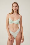 Everyday Lace Thong Brief, SPEARMINT - alternate image 4