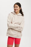 Plush Premium Graphic Hoodie, SESAME MARLE/WELLNESS CLUB WHITE - alternate image 2