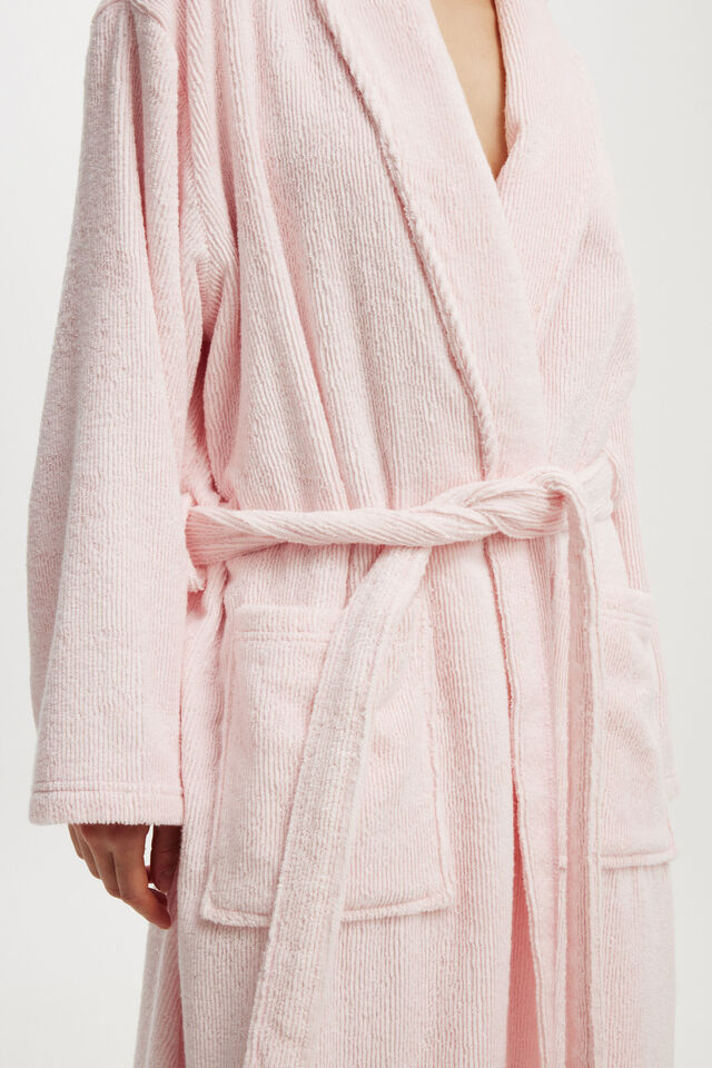 Luxe Terry Robe, TENDER TOUCH PINK