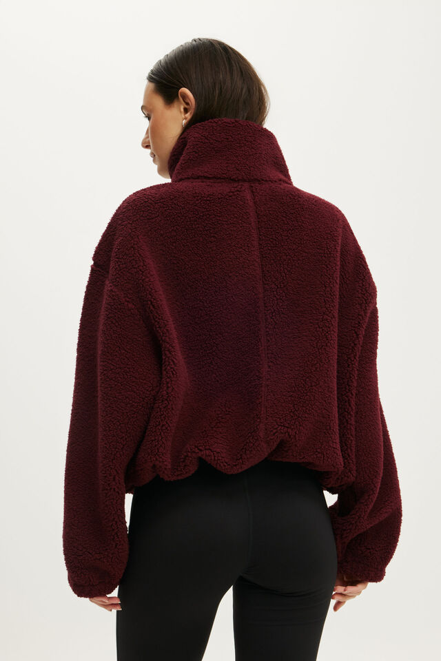 Trail Sherpa Jacket, GINGERBERRY