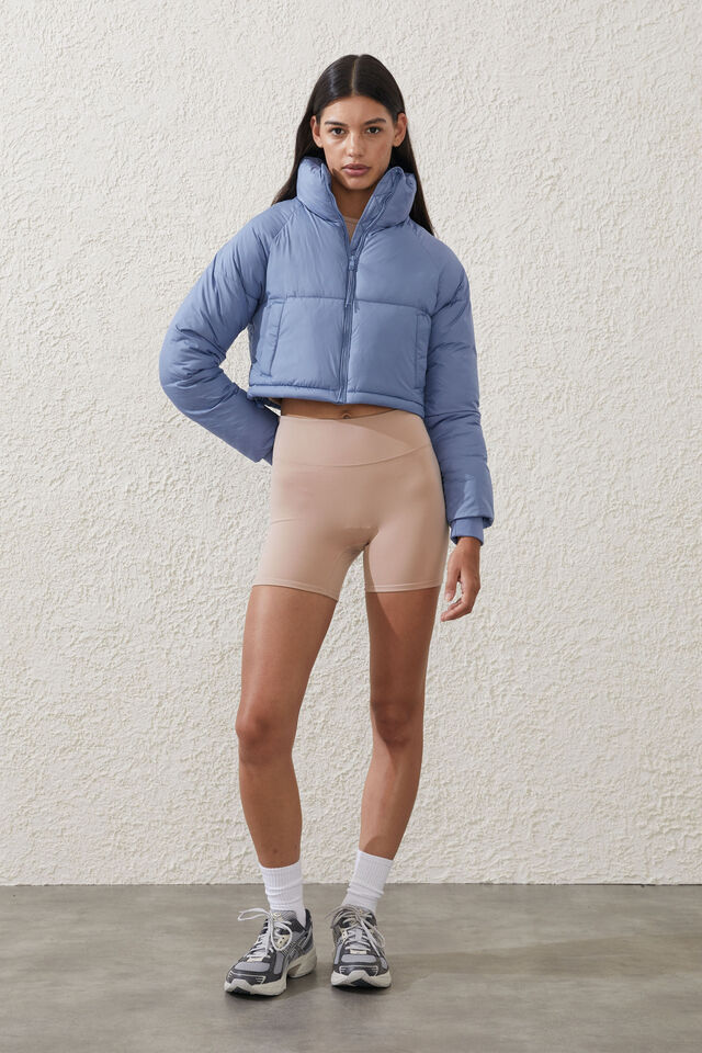 The Mother Puffer Cropped Jacket, RIVERSIDE