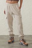 Plush Essential Gym Sweatpant, WHITE PEPPER MARLE/POCKET - alternate image 5