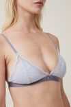 Everyday Lace Triangle Padded Bralette, ARCTIC ICE - alternate image 2