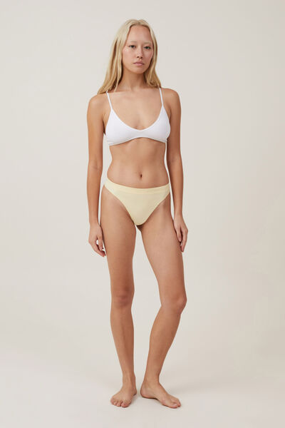 Dressably Set of 4 Women's High Cut Bikini Underwear Cotton