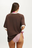 The Resort Oversized Tee, TOFFEE BEAN/ISLAND DREAM - example image 3