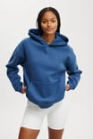 Plush Premium Graphic Hoodie, DEEP BLUE/WELLNESS CLUB GREY MARLE - alternate image 2