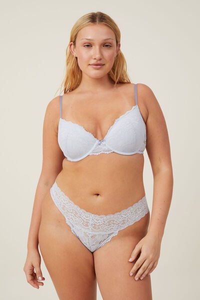 Everyday Lace Lightly Lined Bra, ARCTIC ICE