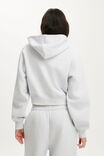 Plush Relaxed Zip Through Hoodie, CLOUDY GREY MARLE - example image 4