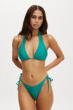 High Apex Slider Triangle Bikini Top, DEEP GREEN SHIMMER - alternate image 1