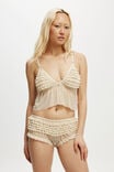 Rara Ruffle Cheeky Brief, PALE GOLD - alternate image 4