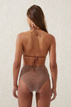Slider Triangle Bikini Top, ACORN BROWN METALLIC - alternate image 3