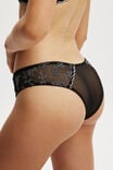 Layla Lace Cheeky Brief, CONTRAST BLACK - alternate image 2
