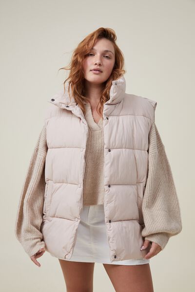 The Recycled Mother Puffer Vest 2.0, SESAME