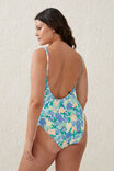 Thin Strap Low Scoop One Piece Cheeky, SALADE DE FRUITS - alternate image 3