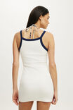 The Resort Rib Graphic Dress, WAVE RITUAL WHITE - example image 3